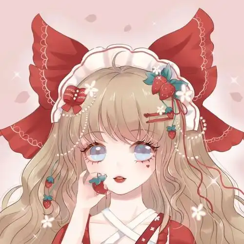 可爱霸气动漫女生头像:万千人,唯你让我一眼就沦陷 - 女生简约动漫