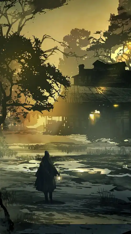 有哪些意境很孤独的壁纸,类似一舟一人江上游或独钓寒江雪的那种,谢谢