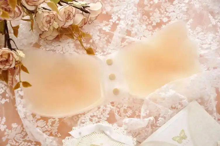 羽翼拉绳硅胶内衣 羽翼暗扣硅胶文胸 聚拢隐形内衣全新首发