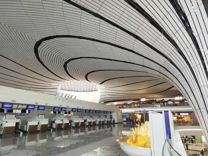 北京大兴国际机场内景(手机拍)