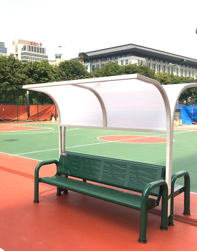 澳颜莱定做休闲椅钢结构网球场座椅凳子运动场馆篮球场休息椅户外座椅