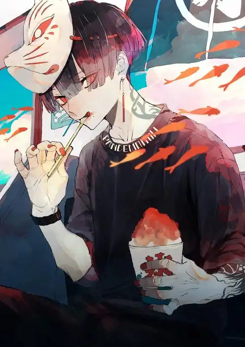 日推画师さくしゃ2作品妖艳病娇的美少年