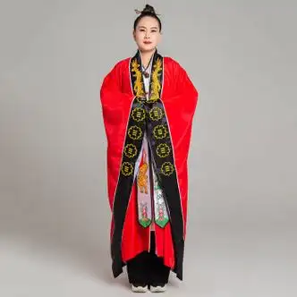 郡纬武当道袍男长袍道士服装道教法衣女高功道家三清经衣正一汉服衣服