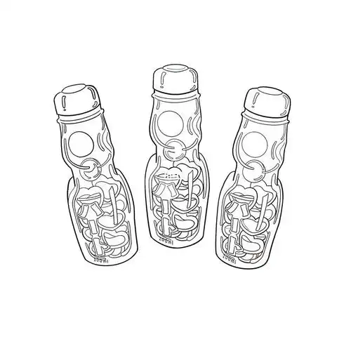 我的随手画  #可爱  可爱风波子汽水瓶