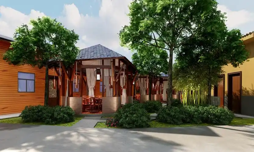 农家乐设计效果图田园风格