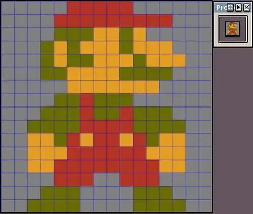 像素画动画教程:超级马里奥角色待机位移动画