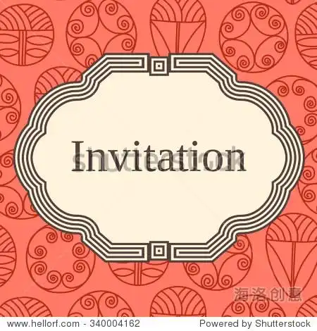 invitation, wedding or greeting card template.