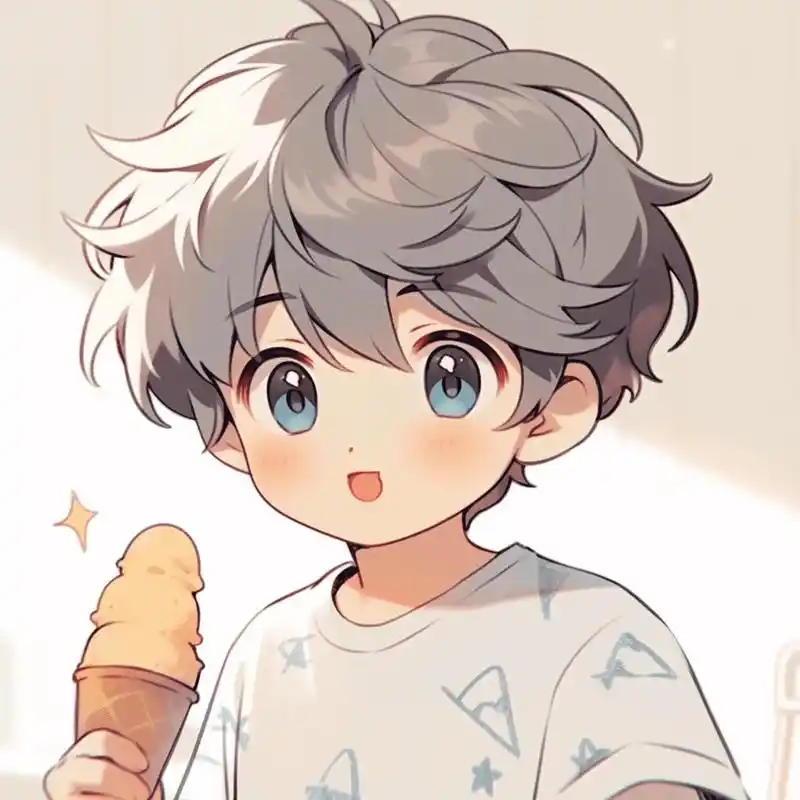 爱吃冰淇淋的男生头像来了#男生头像#治愈系头像 #小正太 # - 抖音