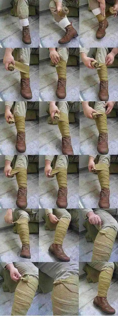 绑腿的打法附带说明