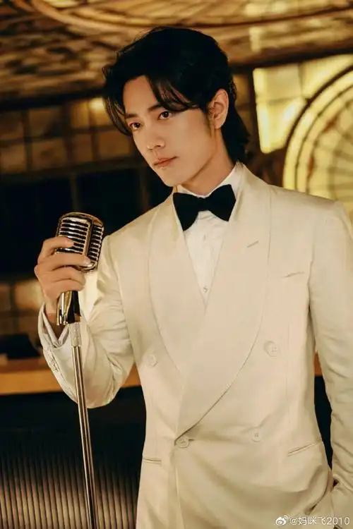 肖战深v亮钻西装##肖战