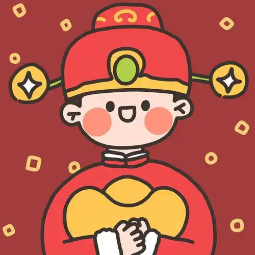 情头一男一女红色系高清红色好看好运的情侣微信头像图片