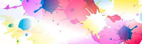 七彩喷绘,banner,彩墨,海报banner,卡通,童趣,手绘图库,png图片,网