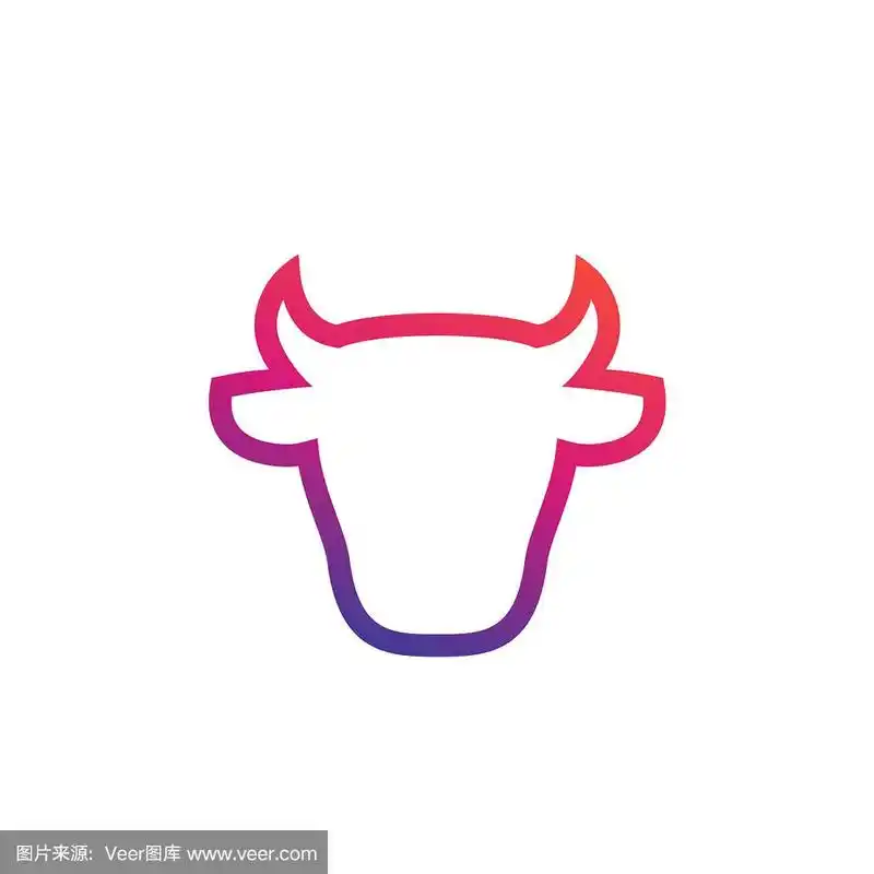 牛图标牛头正面视图