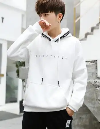 珂梵图青少年卫衣男秋天连帽外套男孩子帅气带帽13-15岁初中学生长袖