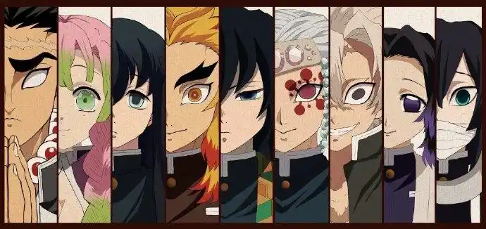 九柱合影(twi:kimetsu_shiro)