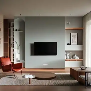 不骗你客厅电视背景墙装修别再贴石膏线大家现在流行这样装