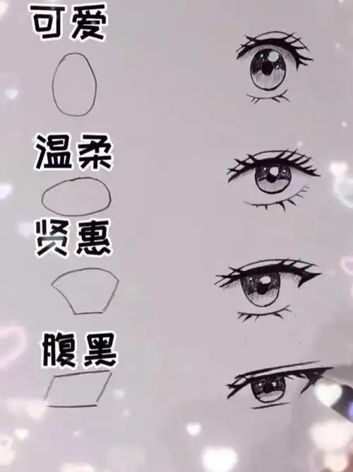 动漫不同性格眼睛画法建议点赞收藏加关注