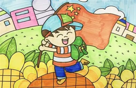 我和我的祖国绘画作品简笔画创意(简笔画图片大全) -【爱个性】