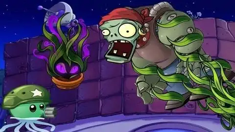 《植物大战僵尸》之像一棵海草 海草 随风飘扬