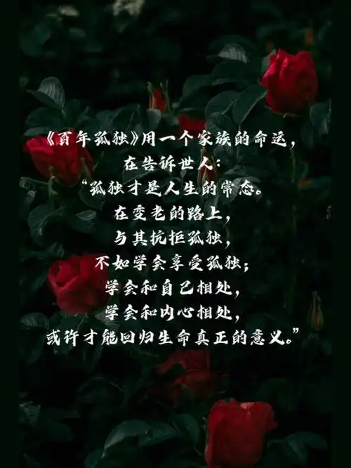 读加西亚·马尔克斯的《百年孤独》,句子摘录#百年孤独