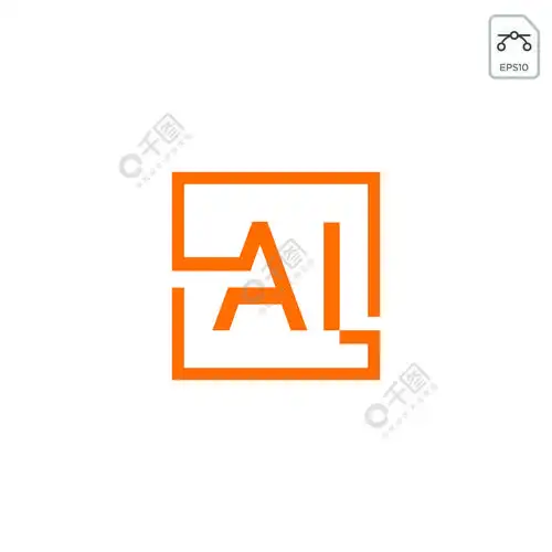 初始ailogo或符号商业公司矢量图标隔离初始ai标志或符号商业公司矢量