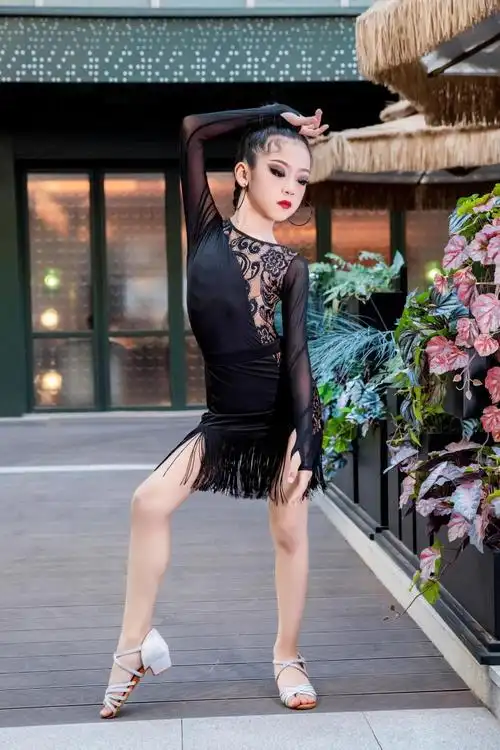 少儿拉丁舞服女图片