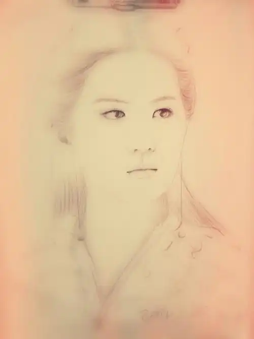 手绘素描刘亦菲女神仙剑奇侠传赵灵儿