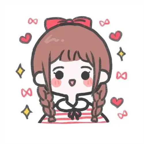 卡通女孩团头转自:雪碧加梅子