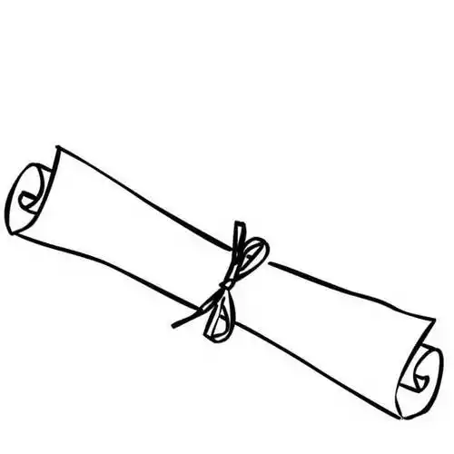 书卷涂成黄色后,衣服用浅灰与紫色涂上,这样,一位古代诗人的简笔画就