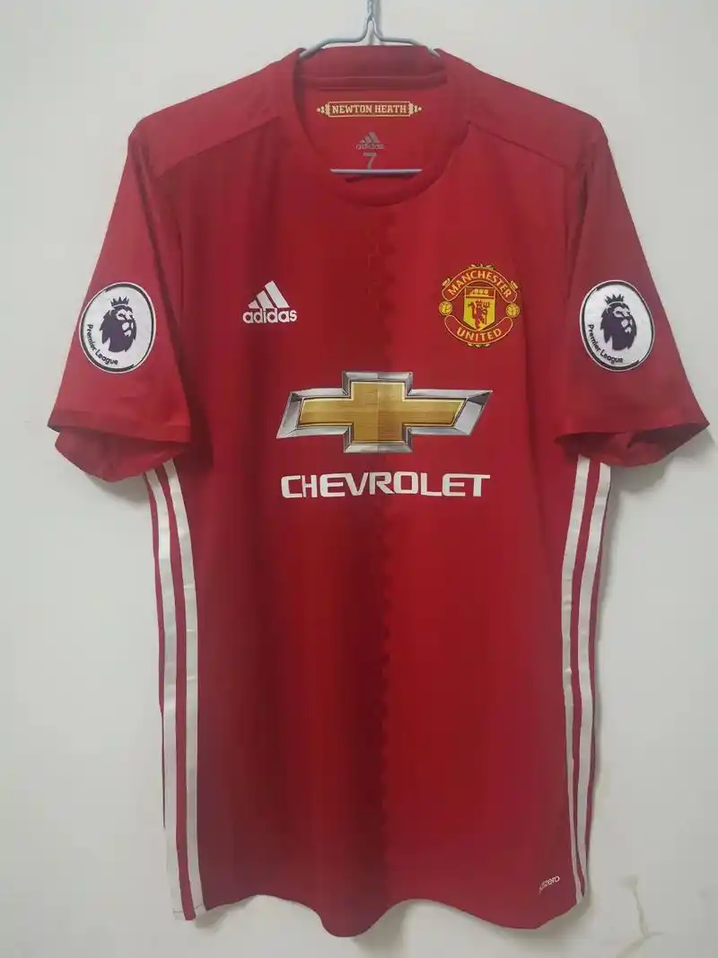 1617曼联主场更衣室版鲁尼短袖球衣  全新带牌,鲁尼本人尺 - 抖音