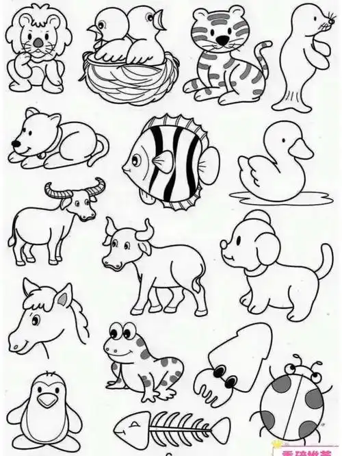 小动物简笔画14737373737373