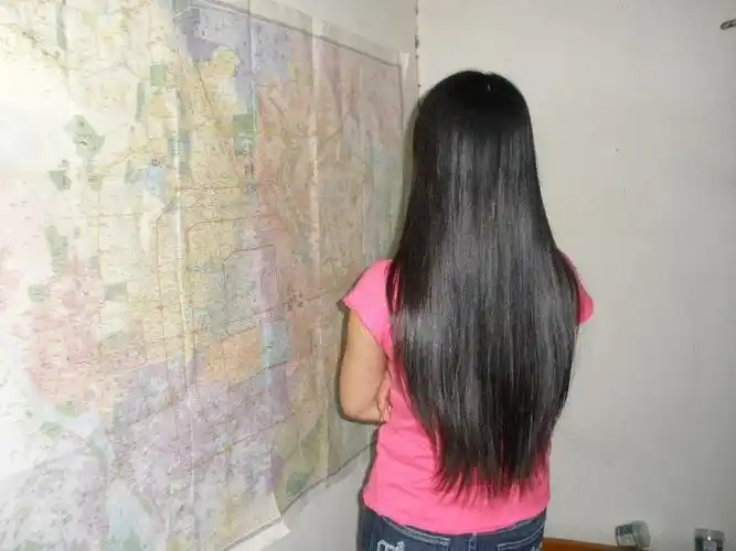 出售刚剪50厘米超直顺黑亮长发