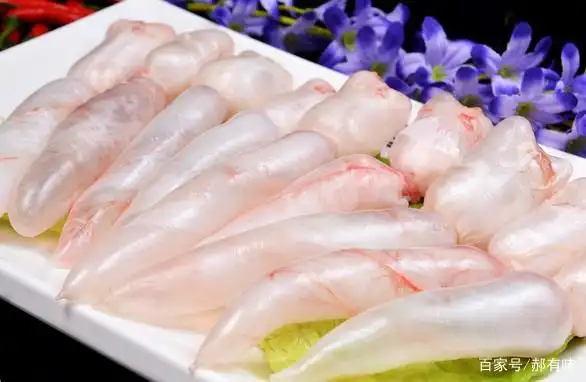 把处理好的鱼泡焯一下水捞出备用,锅内倒入少量的