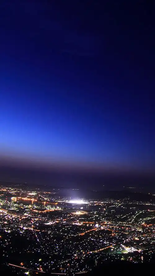 商务城市的夜景h5背景