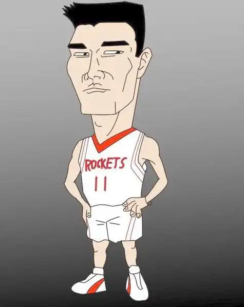 姚明简笔画全身体坛球星姚明简笔画姚明的简笔画的画法姚明卡通形象简