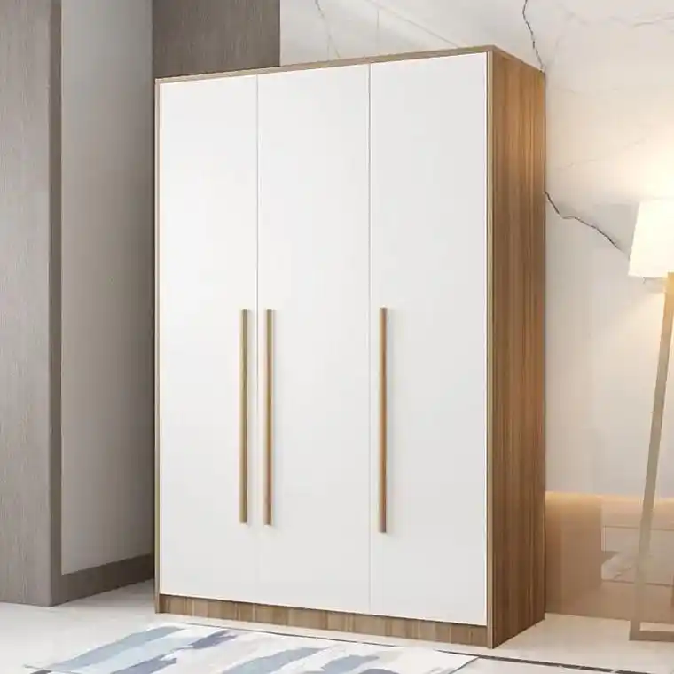 衣柜实木质对开门简约北欧风家用卧室经济型衣橱成人简易板 - 抖音