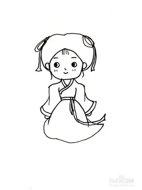 古代小孩简笔画 古代小孩简笔画 可爱