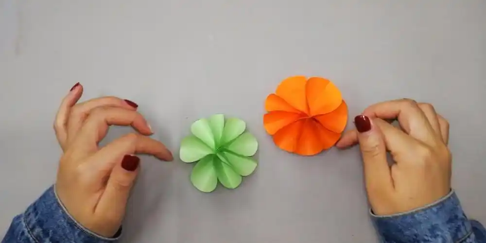 精美的圆形花折纸一分钟能折好几个手工折纸视频