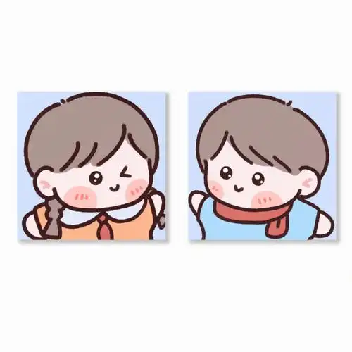 原创可爱情侣头像