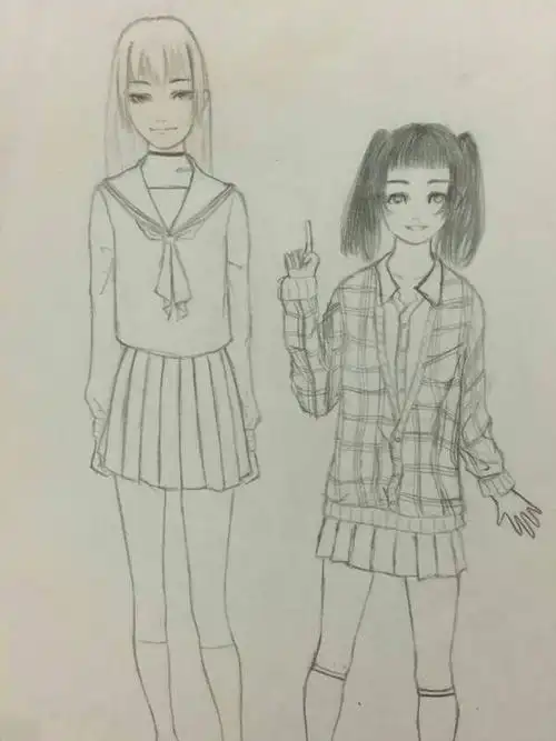 这两套校服哪个漂亮?