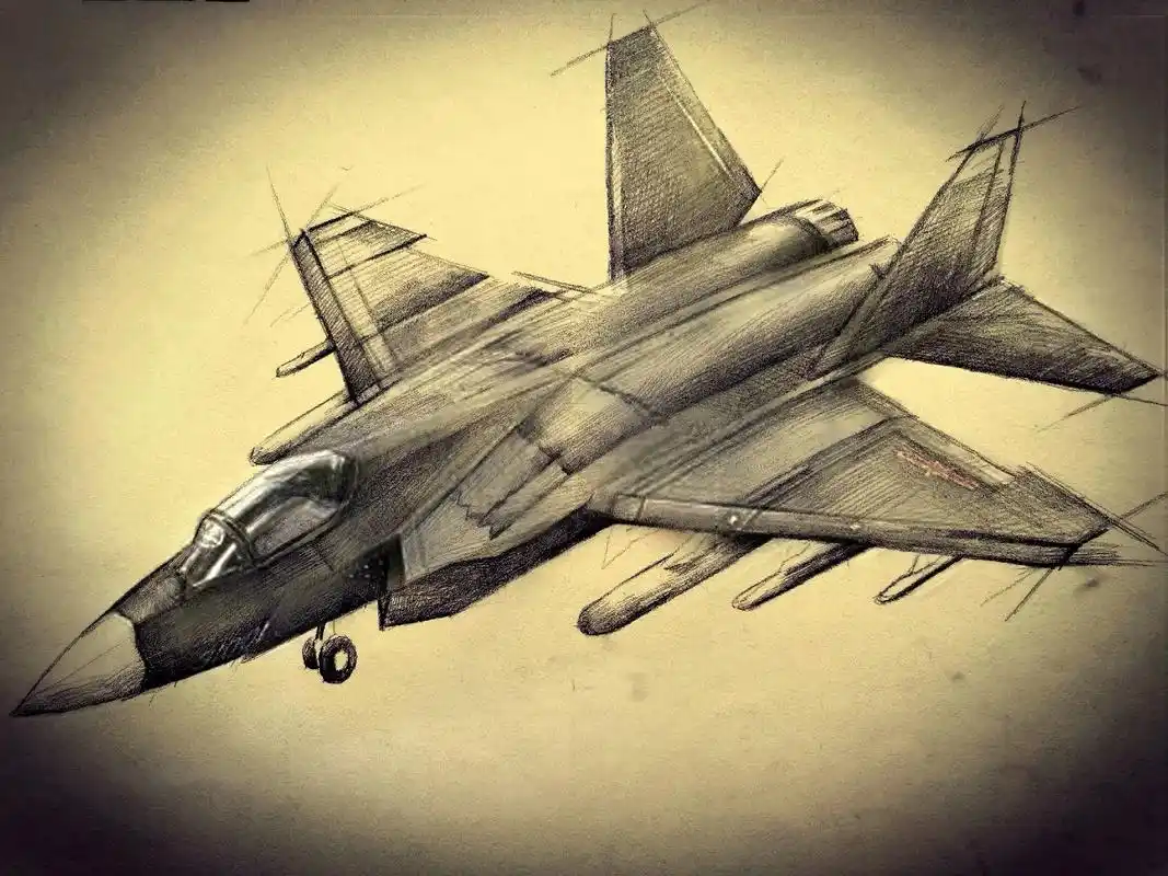 双十一,用我的方式致敬英勇的人民空军,万岁!#素描 #手绘  - 抖音