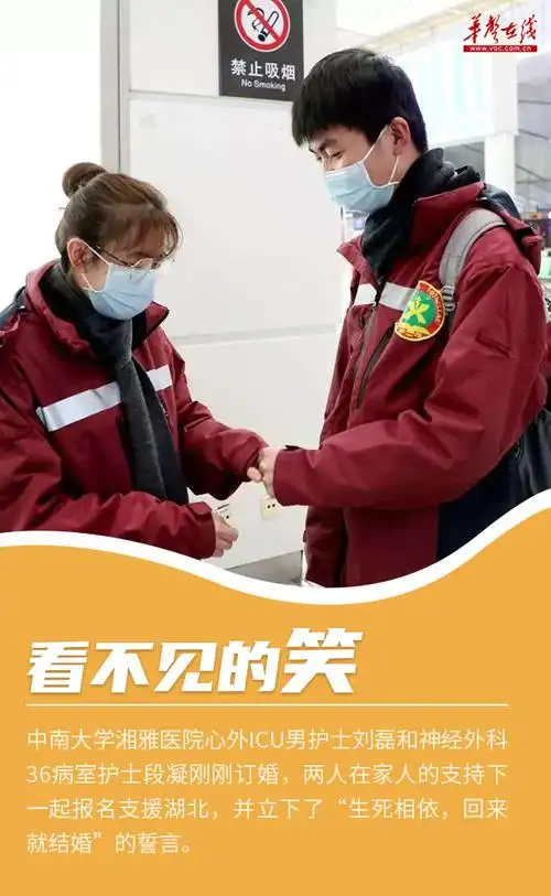 抗疫一线医护人员创意海报想给你一个看不见的微笑