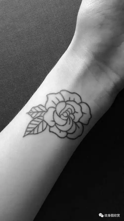 花纹身栀子花纹身图案