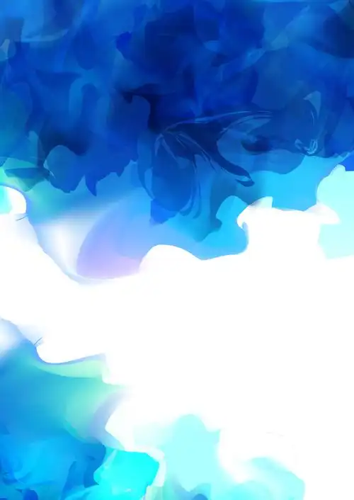 蓝色泼墨创意海报背景模板