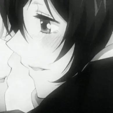 丧系情侣头像动漫黑白高清黑白色的丧系情侣头像动漫图片