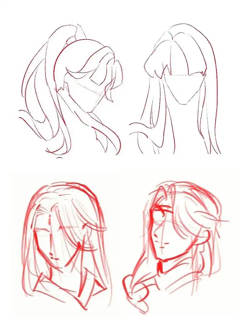 今天画了古风,最近五一到了,应该是有活动,看到有人穿汉服忽然有点心