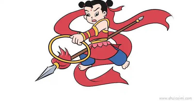 哪吒儿童画怎么画 哪吒简笔画画法