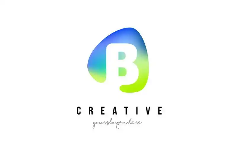 矢量的创意字母logo图片-抽象矢量彩色三角装饰的字母u标志设计素材