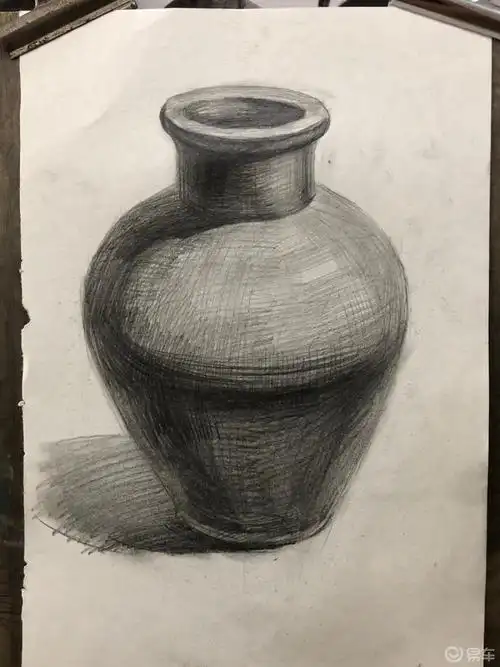 车友嘚吧嘚# 示范画一个素描陶90罐