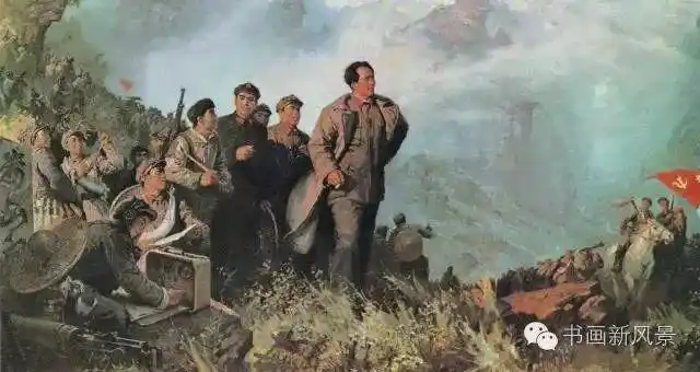 红色油画_上甘岭